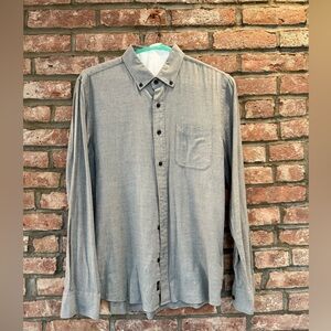 Faherty All Time Shirt in El-Dorado Grey - M